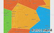 Political 3D Map of Pritobolnyi