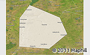 Shaded Relief 3D Map of Pritobolnyi, satellite outside