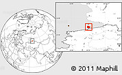Blank Location Map of Pritobolnyi, highlighted grandparent region
