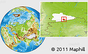 Physical Location Map of Pritobolnyi, highlighted parent region