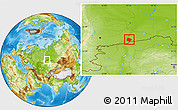 Physical Location Map of Pritobolnyi