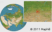Satellite Location Map of Pritobolnyi