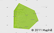 Physical Map of Pritobolnyi, single color outside