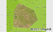 Satellite Map of Pritobolnyi, physical outside