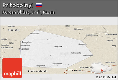 Classic Style Panoramic Map of Pritobolnyi