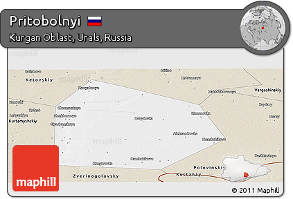 Classic Style Panoramic Map of Pritobolnyi