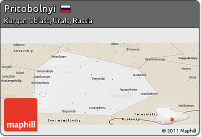 Classic Style Panoramic Map of Pritobolnyi
