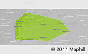 Physical Panoramic Map of Pritobolnyi, lighten, desaturated