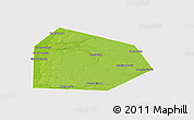Physical Panoramic Map of Pritobolnyi, single color outside