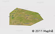 Satellite Panoramic Map of Pritobolnyi, cropped outside