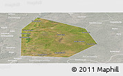 Satellite Panoramic Map of Pritobolnyi, lighten, semi-desaturated