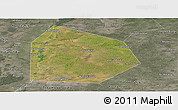 Satellite Panoramic Map of Pritobolnyi, semi-desaturated
