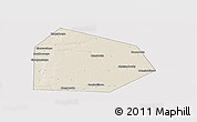 Shaded Relief Panoramic Map of Pritobolnyi, cropped outside