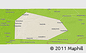 Shaded Relief Panoramic Map of Pritobolnyi, physical outside