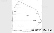 Blank Simple Map of Pritobolnyi, cropped outside