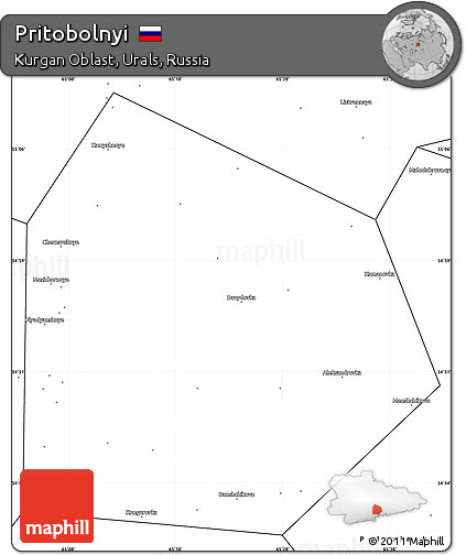 Blank Simple Map of Pritobolnyi