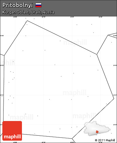 Blank Simple Map of Pritobolnyi, no labels
