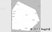 Gray Simple Map of Pritobolnyi