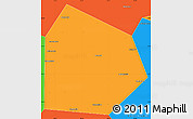 Political Simple Map of Pritobolnyi