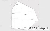 Silver Style Simple Map of Pritobolnyi, cropped outside