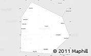 Silver Style Simple Map of Pritobolnyi