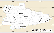 Classic Style Simple Map of Kurgan Oblast, single color outside