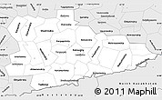 Silver Style Simple Map of Kurgan Oblast