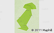 Physical 3D Map of Vargashinskiy, lighten