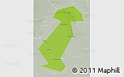 Physical 3D Map of Vargashinskiy, lighten, semi-desaturated