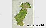 Satellite 3D Map of Vargashinskiy, lighten