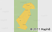 Savanna Style 3D Map of Vargashinskiy, single color outside
