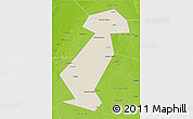 Shaded Relief 3D Map of Vargashinskiy, physical outside