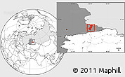 Blank Location Map of Vargashinskiy, highlighted country, highlighted grandparent region