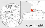 Blank Location Map of Vargashinskiy, highlighted grandparent region
