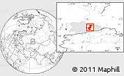 Blank Location Map of Vargashinskiy, highlighted parent region