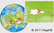 Physical Location Map of Vargashinskiy, highlighted parent region