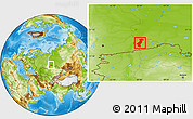 Physical Location Map of Vargashinskiy