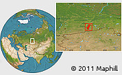 Satellite Location Map of Vargashinskiy