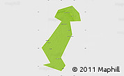Physical Map of Vargashinskiy, single color outside