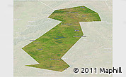 Satellite Panoramic Map of Vargashinskiy, lighten