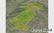 Satellite Panoramic Map of Vargashinskiy, semi-desaturated