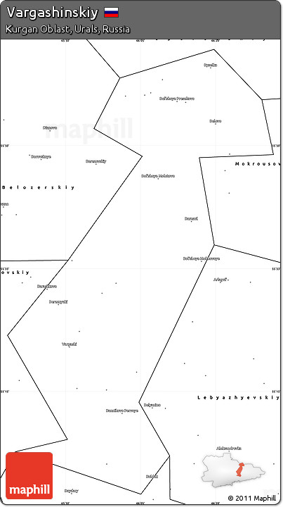 Blank Simple Map of Vargashinskiy