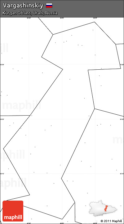 Blank Simple Map of Vargashinskiy, no labels