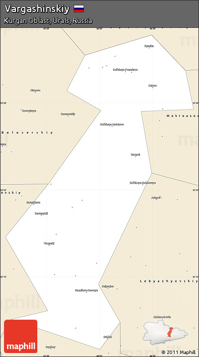 Classic Style Simple Map of Vargashinskiy