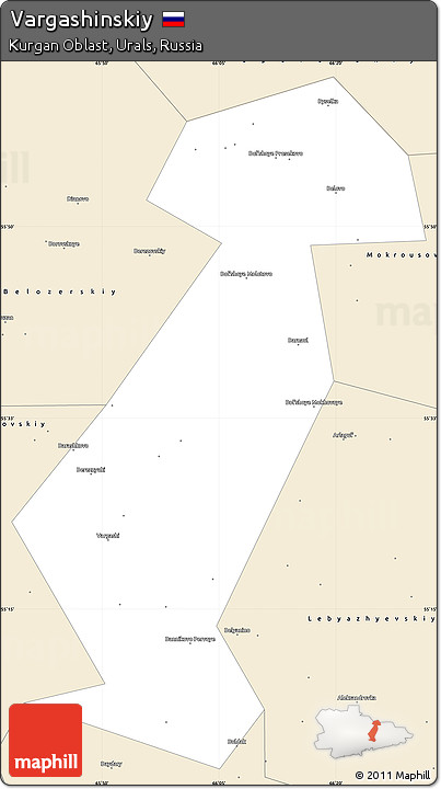 Classic Style Simple Map of Vargashinskiy