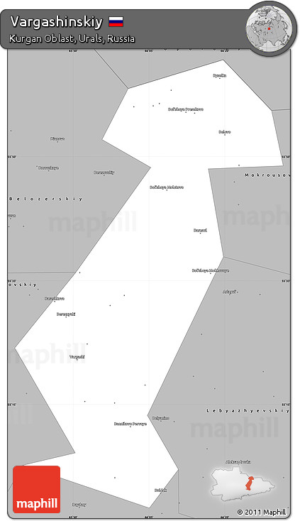 Gray Simple Map of Vargashinskiy