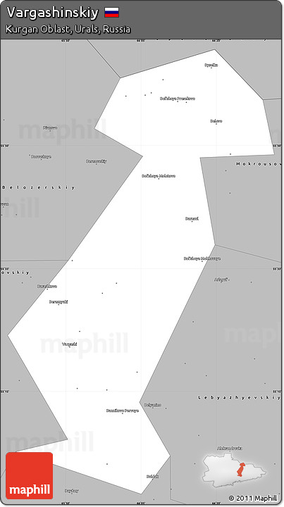 Gray Simple Map of Vargashinskiy