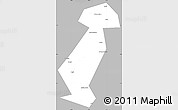 Gray Simple Map of Vargashinskiy, single color outside