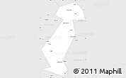 Silver Style Simple Map of Vargashinskiy