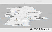 Gray Panoramic Map of Urals, single color outside